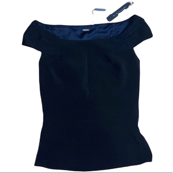 ElieTahari Darlene Blouse Size XS color: Black NWT - Picture 11 of 12